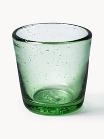 Vasos chupito con burbujas de aire Cancun, 6 uds., Vidrio, Tonos verdes, Ø 6 x Al 6 cm, 70 ml