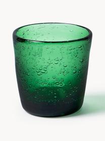 Verres à liqueur avec bulles d'air décoratives Cancun, 6 élém., Verre, Tons verts, Ø 6 x haut. 6 cm, 70 ml