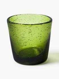 Set di 6 bicchierini con bolle d'aria decorative Cancun, Vetro, Tonalità verdi, Ø 6 x Alt. 6 cm, 70 ml
