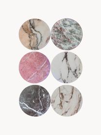 Set di 6 sottobicchieri in sughero effetto marmo Cork, Sughero rivestito, Multicolore, effetto marmo, Ø 10 cm