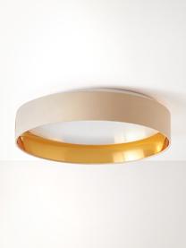 LED-Deckenleuchte Mallory, Rahmen: Metall, lackiert, Diffusorscheibe: Kunststoff, Beige, Goldfarben, Ø 41 x H 10 cm