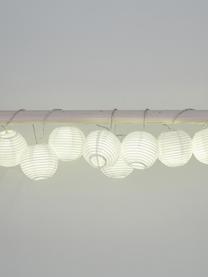 LED-Lichterkette Festival, 300 cm, Lampions: Papier, Weiß, L 300 cm