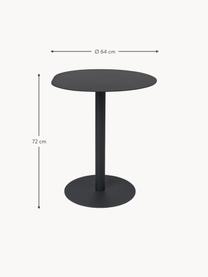 Table de forme organique Pond, Acier de structure, revêtu par poudre et galvanisé, Noir, mat, Ø 64 x haut. 72 cm