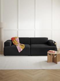 Sofa Melva (3-Sitzer), Bezug: 100% Polyester Der hochwe, Gestell: Massives Kiefernholz, Spa, Webstoff Schwarz, B 238 x T 101 cm