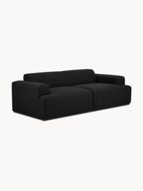 Sofa Melva (3-Sitzer), Bezug: 100% Polyester Der hochwe, Gestell: Massives Kiefernholz, Spa, Webstoff Schwarz, B 238 x T 101 cm