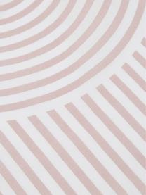 Gemusterte Baumwoll-Kopfkissenbezüge Arcs in Altrosa/Weiss, 2 Stück, Webart: Renforcé Fadendichte 144 , Rosa,Weiss, 40 x 80 cm