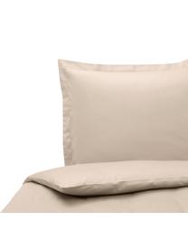 Housse de couette en satin de coton Premium, Taupe, larg. 140 x long. 200 cm