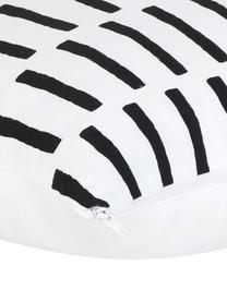 Poszewka na poduszkę Jerry, Bawełna, Czarny, biały, S 40 x D 40 cm