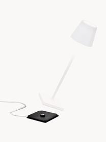 Přenosná stolní LED lampa Poldina, stmívatelná, Matná bílá, Ø 11 cm, V 38 cm