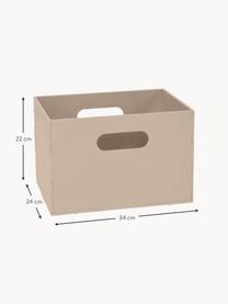 Caja de madera Kiddo, Madera de abedul pintada

Este producto está hecho de madera de origen sostenible y con certificación FSC®., Beige claro, An 34 x F 24 cm