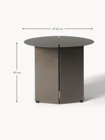 Kulatý odkládací stolek s povrchovou úpravou Oru, Nerezová ocel s práškovým nástřikem, Antracitová s povrchovou úpravou, Ø 50 cm, V 40 cm
