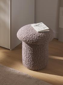 Tabouret en peluche Shroom, Taupe, Ø 45 x haut. 45 cm