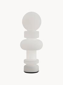 Petit lampadaire LED artisanal Re, Blanc, Ø 34 x haut. 89 cm