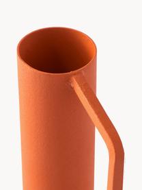 Handgefertigte Deko-Vasen Roman, 4er-Set, Eisen, pulverbeschichtet, Orange, Mintgrün, Rostrot, Aubergine, Set mit verschiedenen Größen
