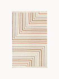 Alfombra kilim artesanal con flecos Calais, 80% lana, 20% algodón

Las alfombras de lana se pueden aflojar durante las primeras semanas de uso, la pelusa se reduce con el uso diario., Beige, terracota, gris pardo, An 80 x L 150 cm (Tamaño XS)