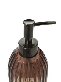 Dispenser sapone Aldgate, Contenitore: vetro, Testa della pompa: plastica, Marrone, Ø 7 x Alt. 17 cm