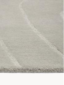 Ručne tuftovaný vlnený koberec Aaron, Hnedosivá, Š 300 x D 400 cm (veľkosť XL)
