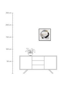 Digitale print Sketch met frame, Frame: kunststof, Grijs- en beigetinten, zwart, B 50 x H 50 cm