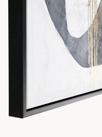 Digitaldruck Sketch mit Rahmen, Rahmen: Kunststoff, Grau- und Beigetöne, Schwarz, B 50 x H 50 cm