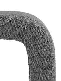 Banco tejido bouclé Penelope, estilo moderno, Tapizado: tejido bouclé (100% polié, Estructura: metal, madera contrachapa, Bouclé gris, An 110 x Al 46 cm