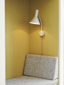 Verstelbare design wandlamp Lyss, Lamp: metaal, gecoat, Lichtgrijs, D 18 x H 42 cm
