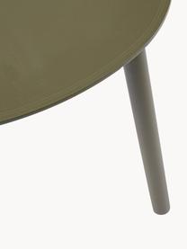 Oválný zahradní konferenční stolek Sparky, Hliník s práškovým nástřikem, Olivově zelená, Š 55 cm, H 45 cm