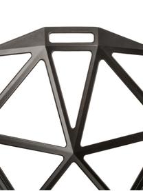 Metalen design stoel Chair One, Gegoten aluminium, gelakt polyester, Zwart, 55 x 82 cm