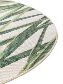 Tapis rond extérieur Capri, Vert, beige