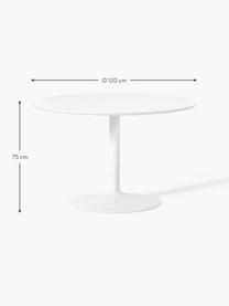 Table ronde Menorca, Ø 100 cm, Blanc, Ø 100 cm