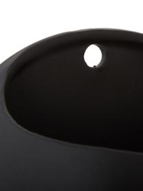 Macetero de pared pequeño Globe, Cerámica, Negro, Ø 15 x Al 10 cm