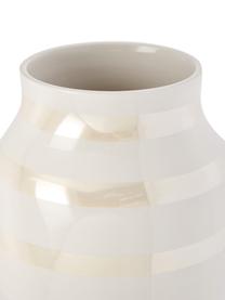 Vaso in ceramica fatto a mano Omaggio, Ceramica, Color crema, Ø 17 x Alt. 20 cm