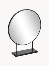 Runder Deko-Standspiegel Libia, Spiegelfläche: Spiegelglas, Schwarz, B 36 x H 45 cm