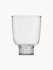 Handgefertigtes Wasserglas Liberta, Borosilikatglas, Transparent, Ø 8 x H 11 cm, 320 ml