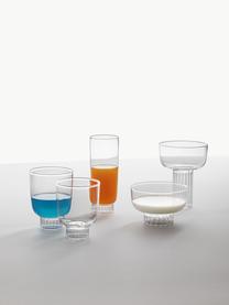 Handgemaakte waterglas Liberta, Borosilicaatglas, Transparant, Ø 8 x H 11 cm, 320 ml