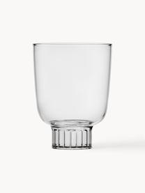 Vaso de agua artesanal Liberta, Vidrio de borosilicato 

¡Descubre la versatilidad del vidrio de borosilicato para tu hogar! El vidrio de borosilicato es un material de alta calidad, fiable y duradero. Se caracteriza por su excepcional resistencia al calor y, por lo tanto, es ideal para tomar té o café caliente. En comparación con el vidrio convencional, el vidrio de borosilicato es más resistente a roturas y grietas y, por lo tanto, es un compañero seguro en tu hogar., Transparente, Ø 8 x Al 11 cm, 320 ml