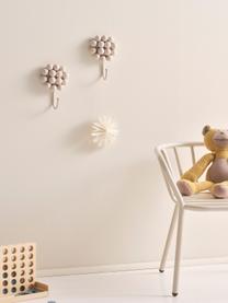 Ganchos de pared de porcelana Benevento, 2 uds., Porcelana, Beige claro, An 11 x Al 16 cm