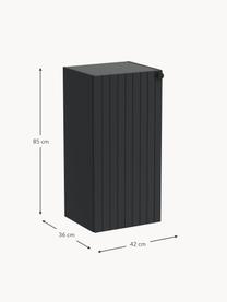 Bad-Hängeschrank Emil, B 42 cm, links, Griffe: Metall, beschichtet, Anthrazit, B 42 x H 85 cm