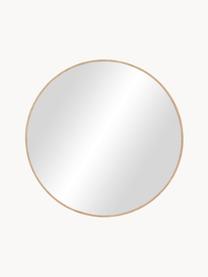 Runder Wandspiegel Avery mit braunem Eichenholzrahmen, Rahmen: Eichenholz, FSC-zertifizi, Spiegelfläche: Spiegelglas, Eichenholz, Ø 72 x T 2 cm