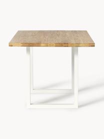 Jídelní stůl z dubového dřeva Oliver, různé velikosti, Dubové dřevo, bílá, Š 140 cm, H 90 cm