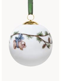 Boule de Noël en porcelaine Hammershøi, Porcelaine, Petit cochon, Ø 6 cm