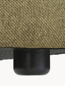 Sofa-Hocker Lennon, Bezug: Polyester Der hochwertige, Gestell: Massives Kiefernholz, Spe, Webstoff Olivgrün, B 88 x T 88 cm