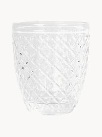 Waterglazen Castle, set van 6, Glas, Geeltinten, Ø 8 x H 10 cm, 275 ml