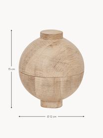 Aufbewahrungsdose Sphere, Holz, Holz, Ø 12 x H 15 cm