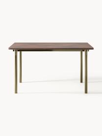 Jedálenský stôl Mavi, Akáciové drevo, odtiene zlatej, Š 180 x D 90 cm