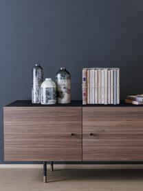 Sideboard Youth mit Türen und Eichenholzfurnier, Korpus: Mitteldichte Holzfaserpla, Griffe: Metall, Walnussholz, 180 x 70 cm