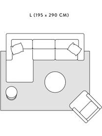 Gemusterter In- & Outdoor-Teppich Miami in Gelb/Weiss, 86% Polypropylen, 14% Polyester, Weiss, Gelb, B 200 x L 290 cm (Grösse L)