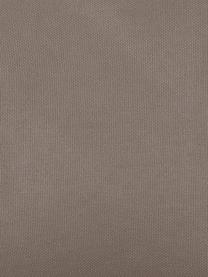 Kissen Prague in Taupe mit Fransenabschluss, mit Inlett, Vorderseite: 100% Baumwolle, grob gewe, Rückseite: 100% Baumwolle, Taupe, 40 x 40 cm