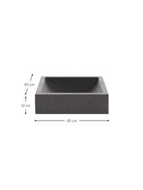 Vasque à poser en terrazzo Kuveni, Terrazzo, Noir, aspect terrazzo, larg. 45 x prof. 40 cm