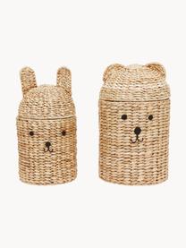 Paniers de rangement artisanaux en fibres naturelles Bear & Rabbit, lot de 2, Fibres naturelles, Beige, Lot de différentes tailles