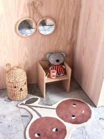 Handgefertigte Aufbewahrungskörbe Bear & Rabbit mit Deckel, 2er-Set, Seegras, Beige, Set mit verschiedenen Größen